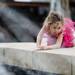 Ann Arbor resident Amalia Carmon, 2, plays around the fountain in Ingalls Mall during the Townie Street Party on Monday, July 15. Daniel Brenner I AnnArbor.com